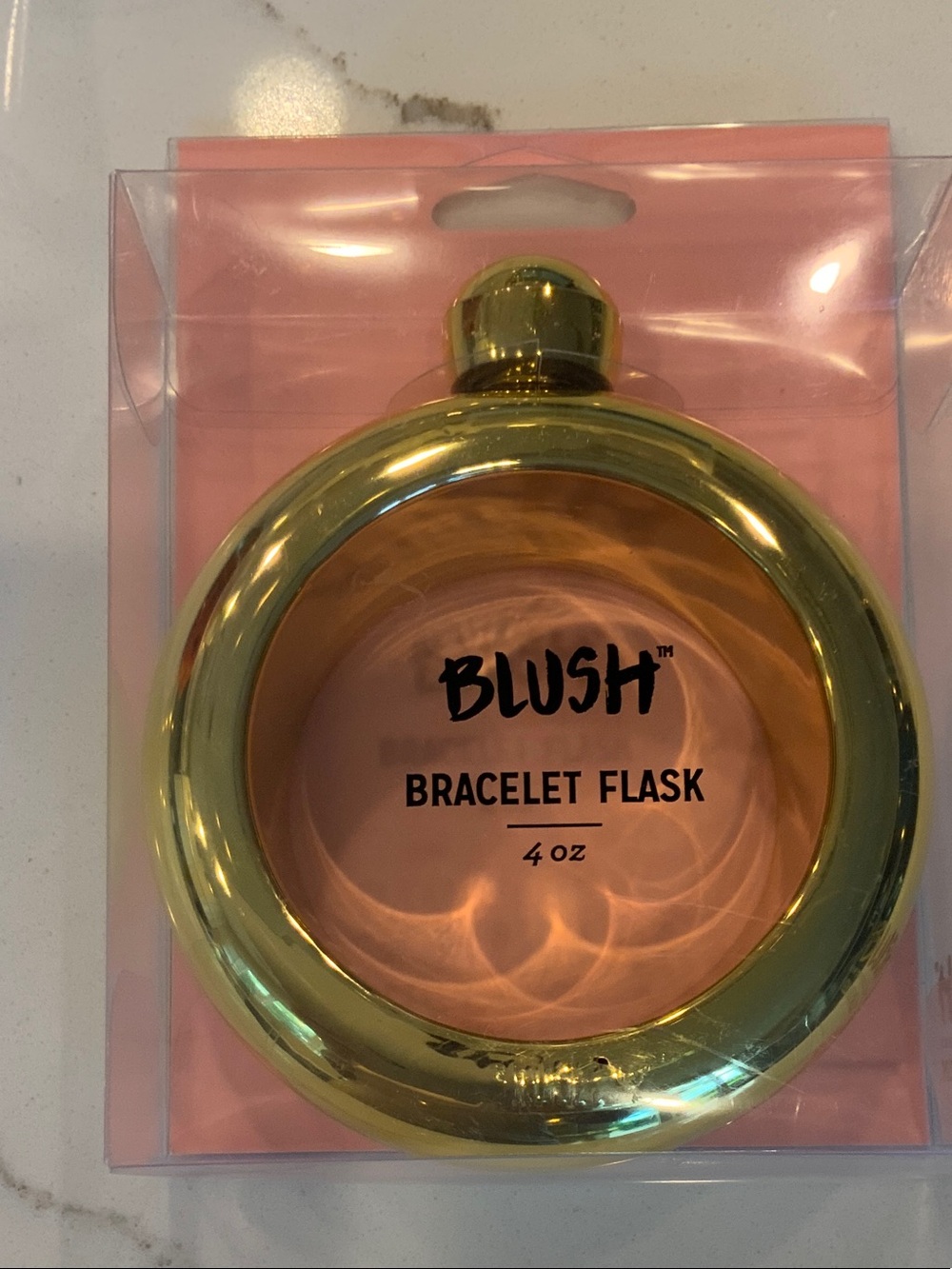 Blush Gold Bracelet Flask